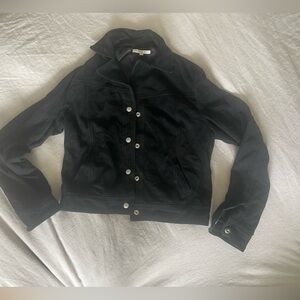 Rebecca Minkoff black cropped leather jacket